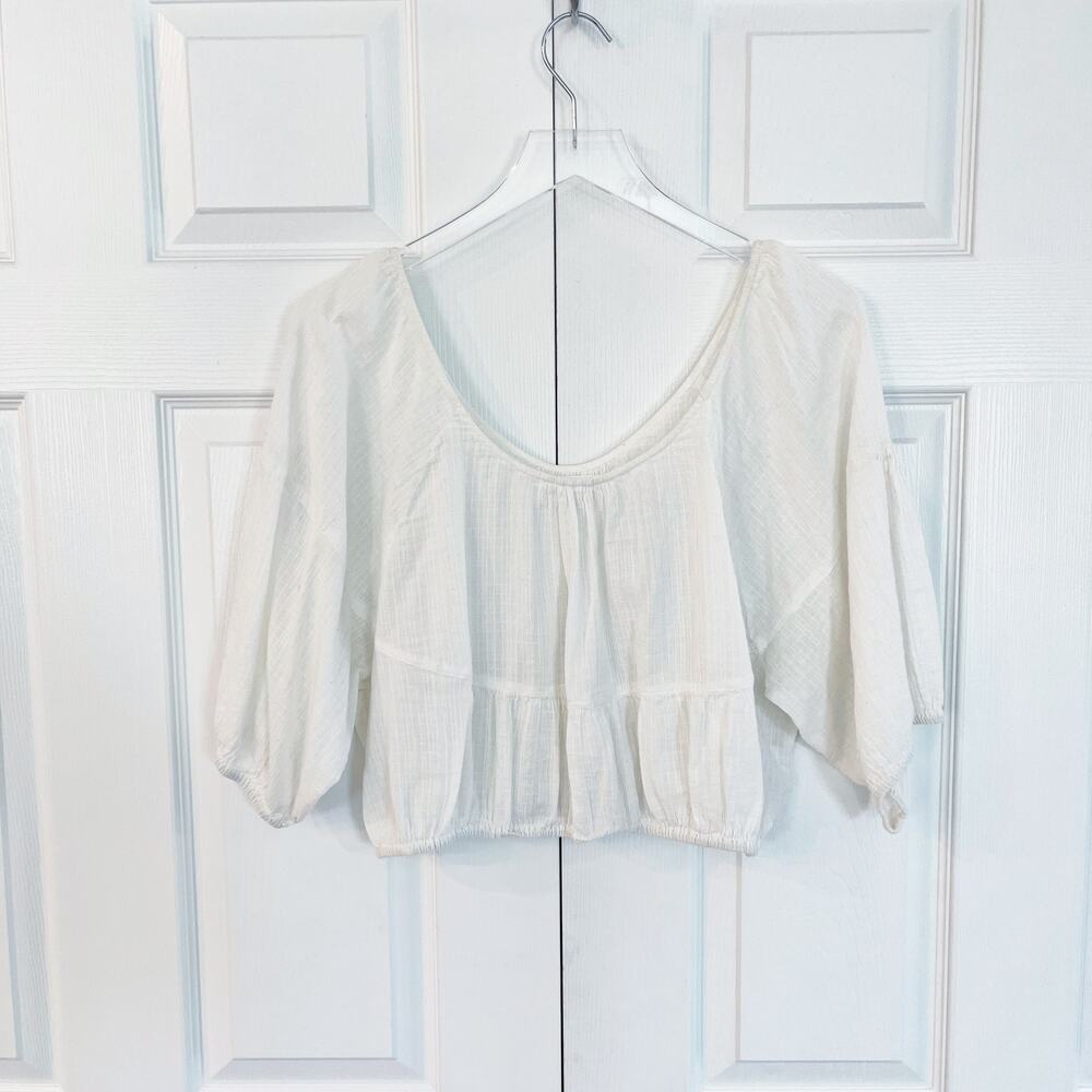 Apiece Apart Gauzy Crop Top